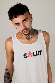 Nome do produto Salut Anarchy | White | Tank Top