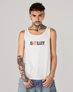 Nome do produto Salut Anarchy | White | Tank Top