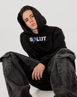 Nome do produto Salut Star | Black | Hoodie