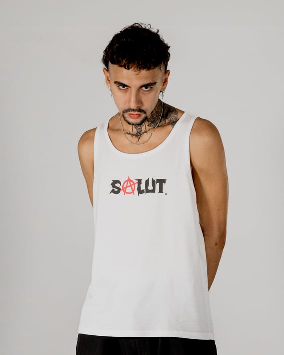 Salut Anarchy | White | Tank Top