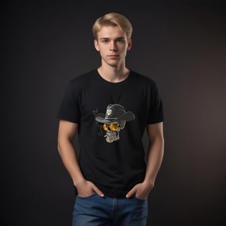 Nome do produto Sheriff Skull (T-Shirt Pima)