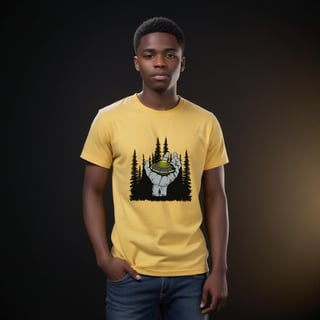 Nome do produto Abdução Florestal (T-Shirt Estonada)