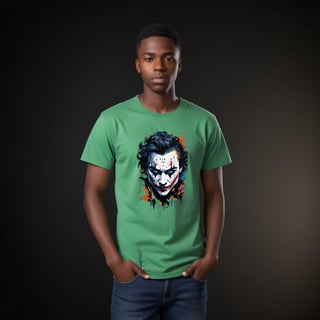 Nome do produto Sorriso do Caos: Estilo Coringa (T-Shirt Estonada)