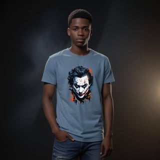 Nome do produto Sorriso do Caos: Estilo Coringa (T-Shirt Estonada)
