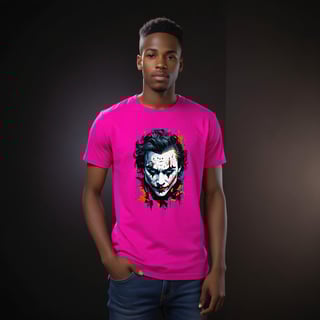 Nome do produto Sorriso do Caos: Estilo Coringa  (T-Shirt Quality)
