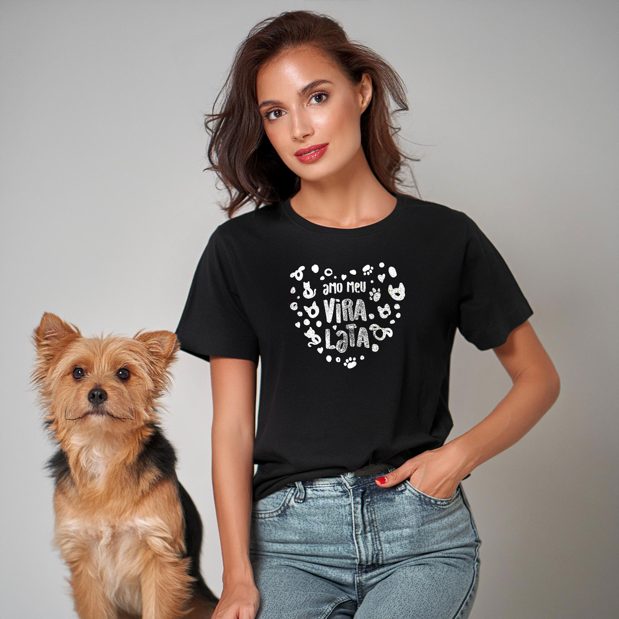 Camiseta feminina baby long 