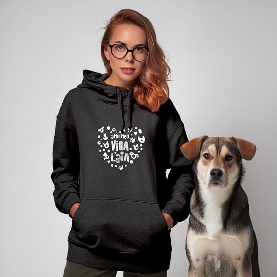 Blusa de moletom canguru 