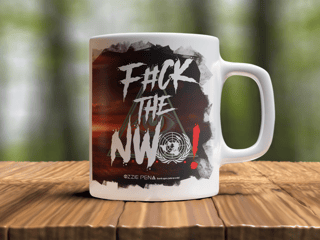 Nome do produto Caneca 360º - F#ck the New World Order - Ozzie Pena