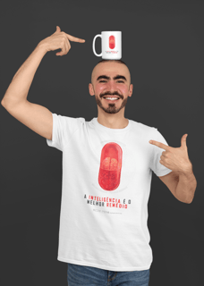 Nome do produto Inteligência é o melhor Remédio - Ozzie Pena - Camiseta Unissex