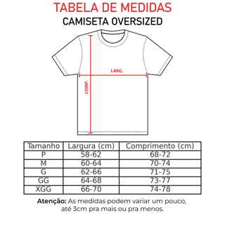 Nome do produto Camiseta Oversized Luck