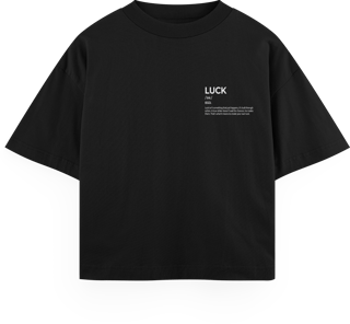 Nome do produto Camiseta Oversized Luck