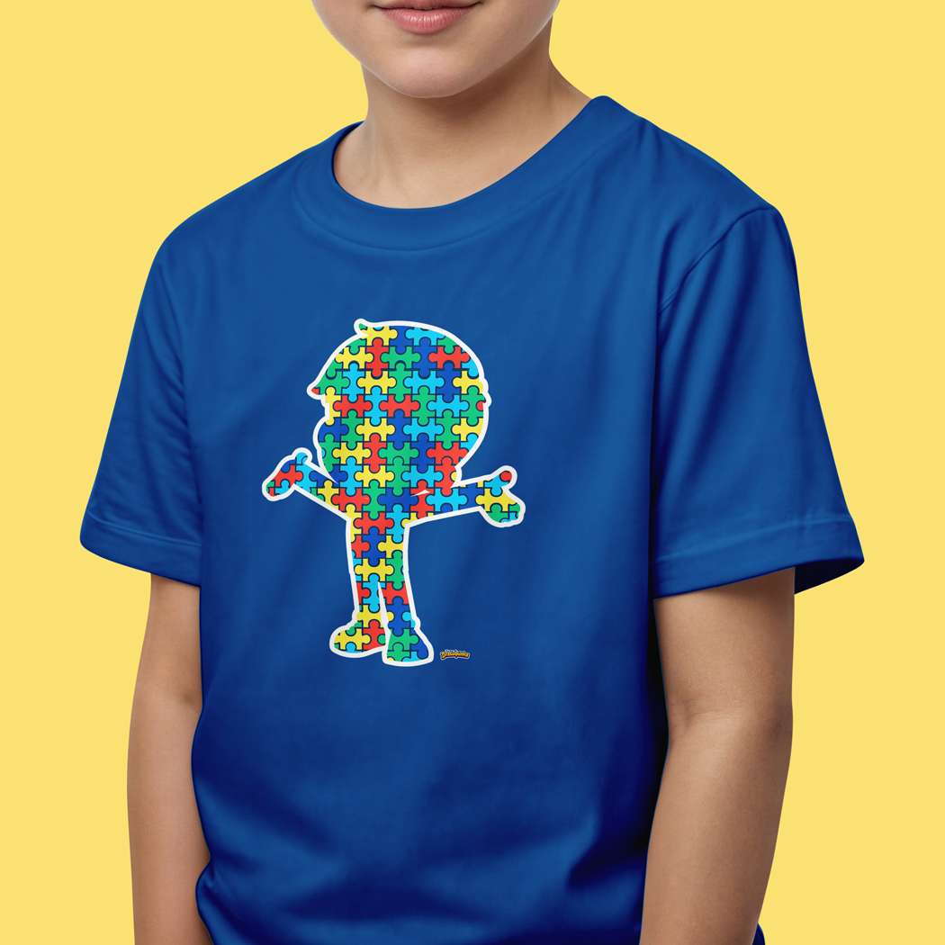 Nome do produto: Camiseta Infantil - Abraço Autista