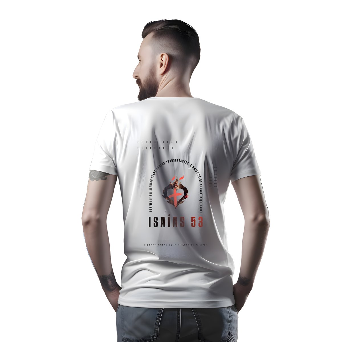 Nome do produto: Camiseta isaias 53 - nova