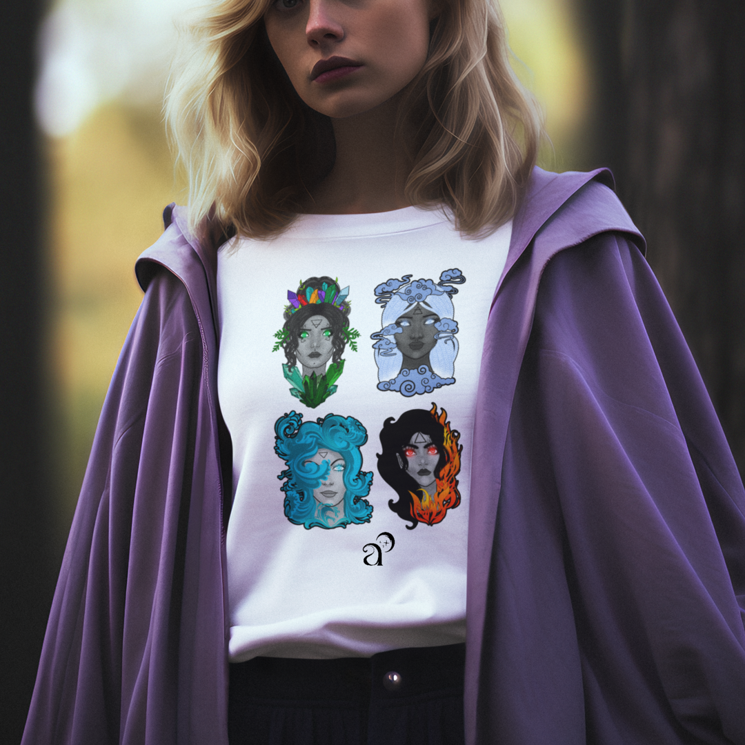 Camiseta Oversized - Os Quatros Elementos