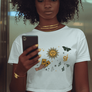 Nome do produto Camisa Cropped - Os Símbolos tem Poder