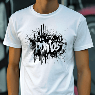 Nome do produto Camiseta Unissex Pra Cima dos 3 Pontos