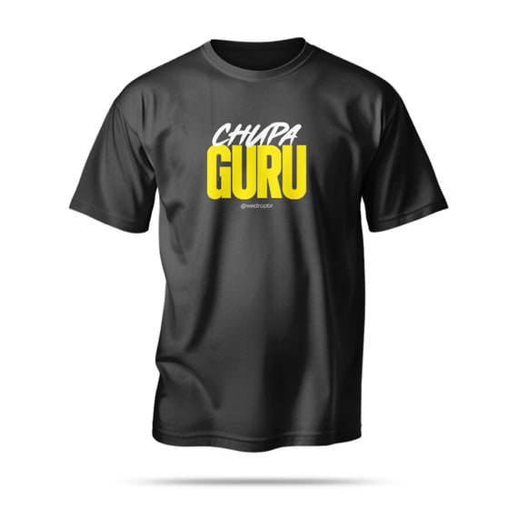Camiseta WeDrop - Chupa Guru - Preta