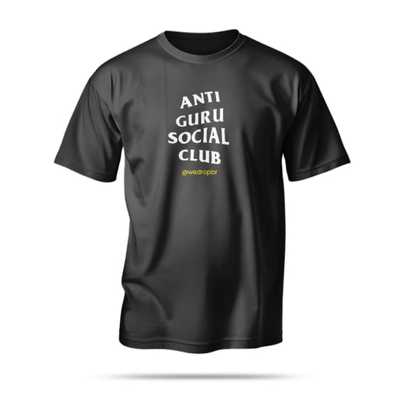 Camiseta WeDrop - Anti Guru Social Club - Preta