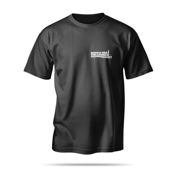 Camiseta WeDrop - Minha vida é um carrinho abandonado! - Preta