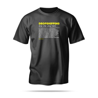 Nome do produto Camiseta WeDrop - Dropshipping Significado - Preta