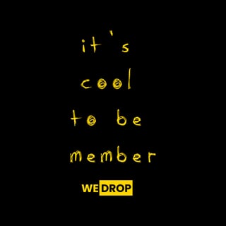 Nome do produto Camiseta WeDrop - It's cool to be member Wedrop - Preta