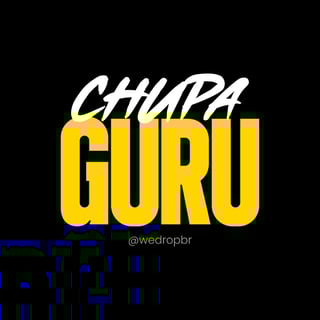 Nome do produto Camiseta WeDrop - Chupa Guru - Preta