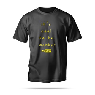 Nome do produto Camiseta WeDrop - It's cool to be member Wedrop - Preta