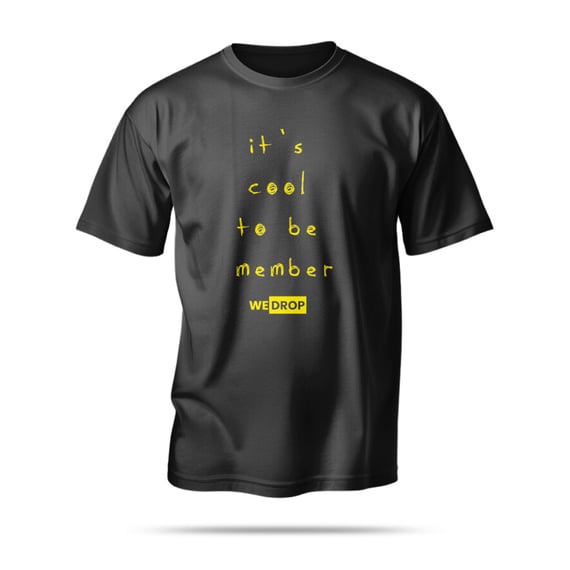 Camiseta WeDrop - It's cool to be member Wedrop - Preta