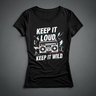 Camiseta Feminina - Keep It Loud (Keep It Wild)
