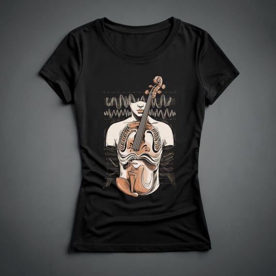Camiseta Feminina - Anatomúsica