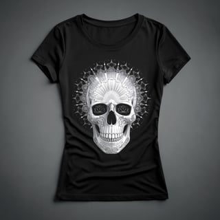 Camiseta Feminina - Caveira Mandala 1