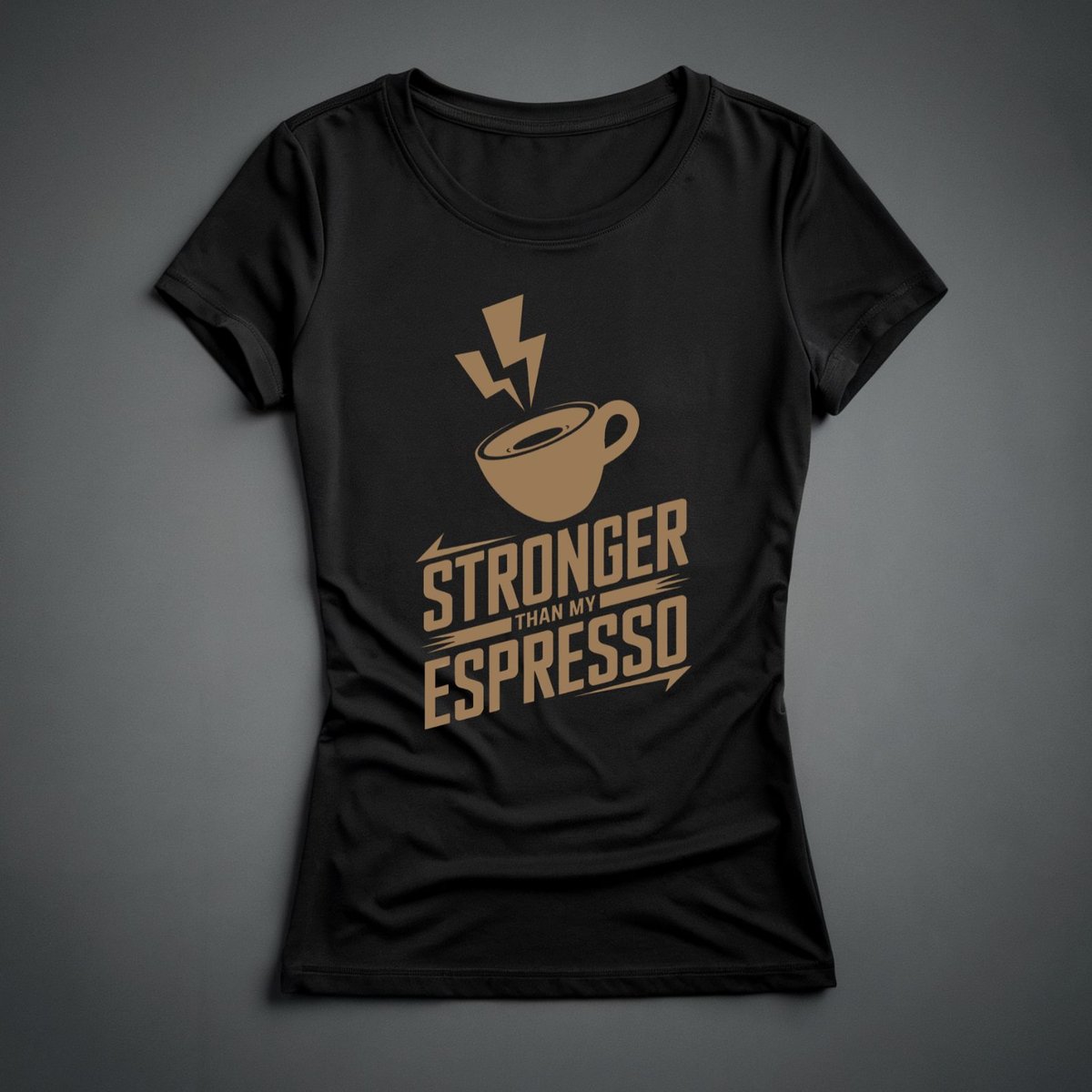 Nome do produto: Camiseta Feminina - Stronger Espresso