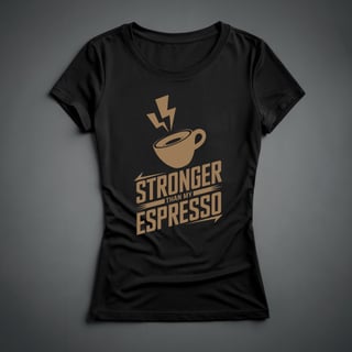 Camiseta Feminina - Stronger Espresso