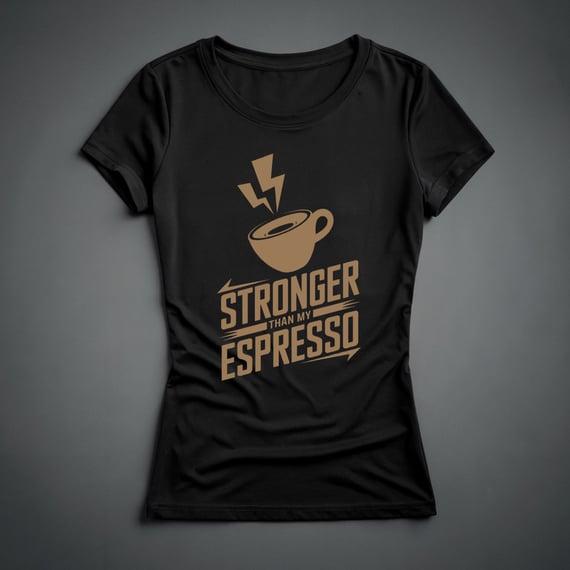 Camiseta Feminina - Stronger Espresso