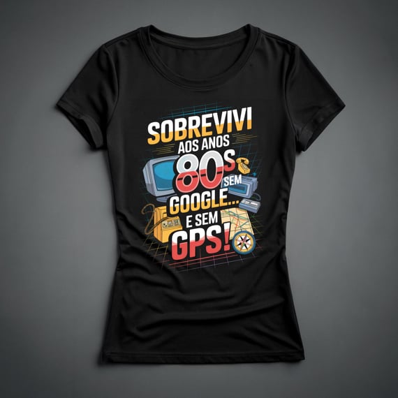 Camiseta Feminina - Sem Google e GPS