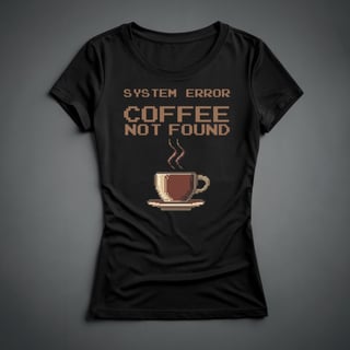 Camiseta Feminina - Coffee Not Found