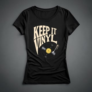 Nome do produto Camiseta Feminina - Keep It Vinyl