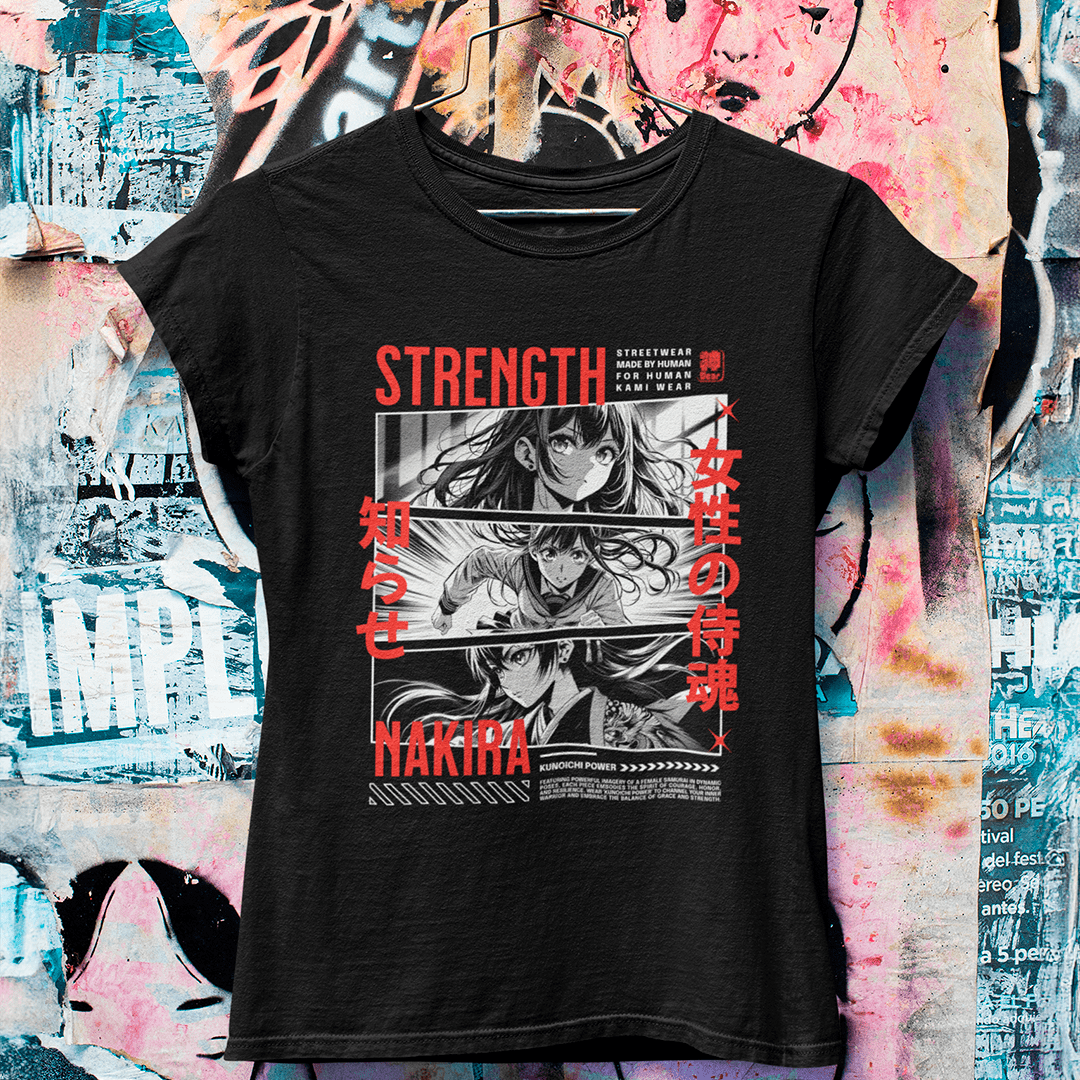 Nome do produto: Camiseta Strength Kunoichi Power - Baby Long