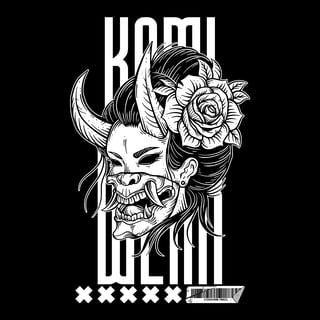 Nome do produtoCamiseta Geisha Oni Mask - Baby Long
