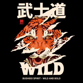 Nome do produtoCamiseta Bushido Wild - Zíper