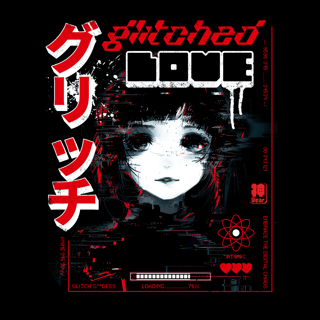 Nome do produtoCamiseta Glitched Love - Oversized