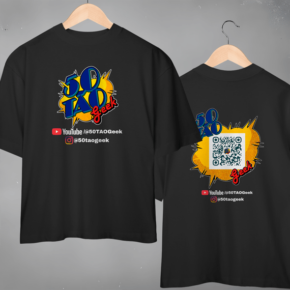 Camiseta 50Tao Geek Event Connect Oversized