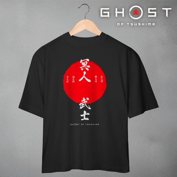 Camiseta Ghost of Tsushima O Fantasma Exclusiva (Black) - Oversized