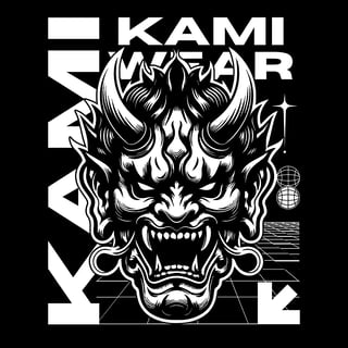 Nome do produtoCamiseta Oni Face Kami Wear - Oversized