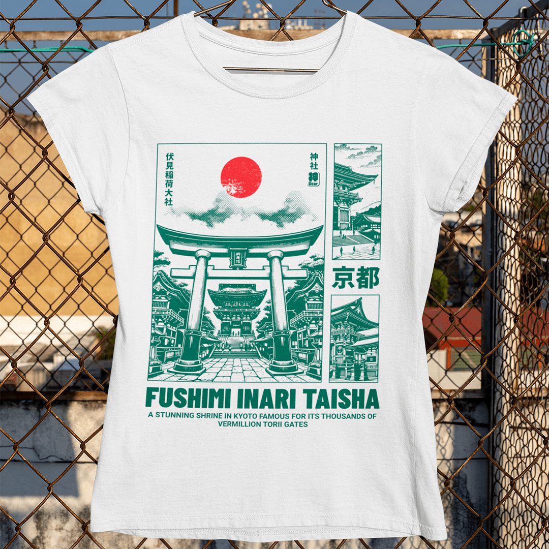 Nome do produto: Camiseta Fushimi Inari Taisha - Baby Long