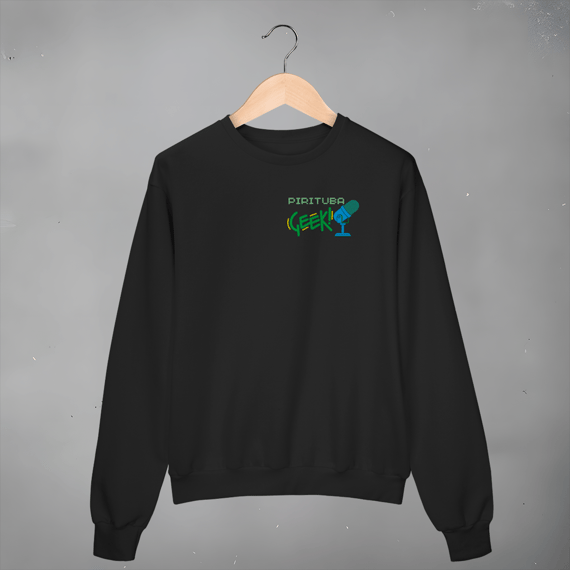 Moletom Geek Pirituba Oficial Logo Minimalista