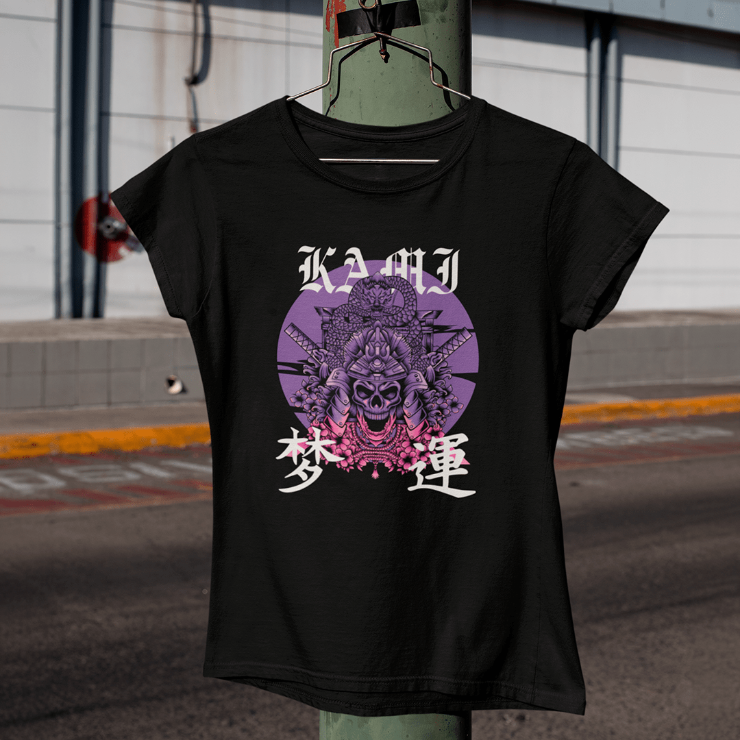 Nome do produto: Camiseta Samurai Skull - Baby Long