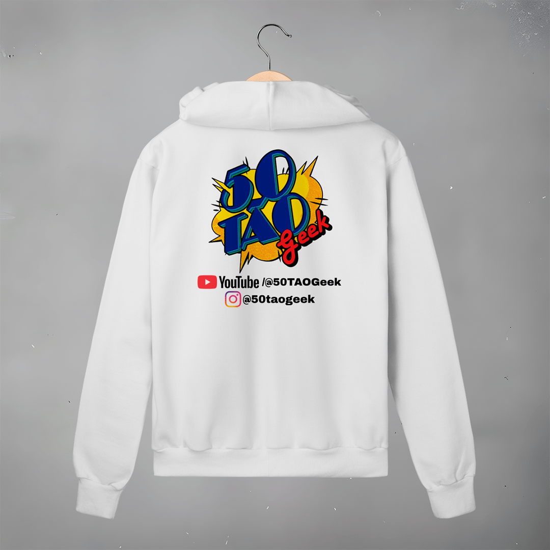 Nome do produto: Moletom 50Tao Geek - Siga a Franquia Zíper (Clara)