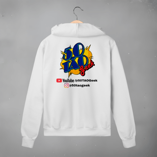 Moletom 50Tao Geek - Siga a Franquia Zíper (Clara)
