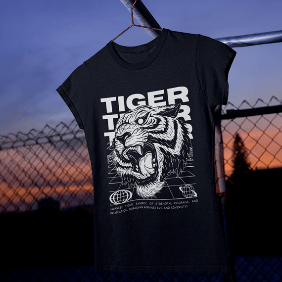 Japanese Tiger Symbol - Baby Long